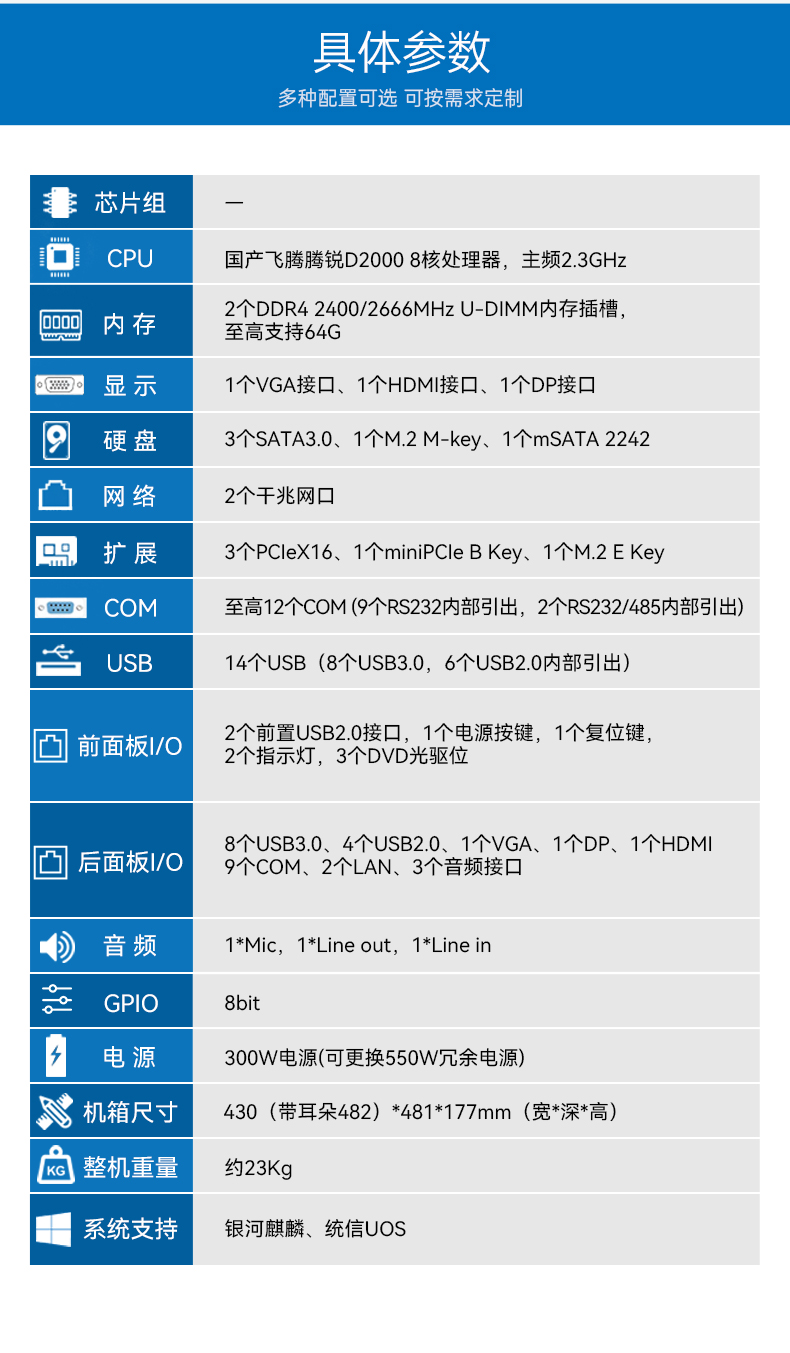 國產化飛騰D2000工控機,麒麟系統,金融/政務國產化替代,DT-610L-TD2KMB.jpg